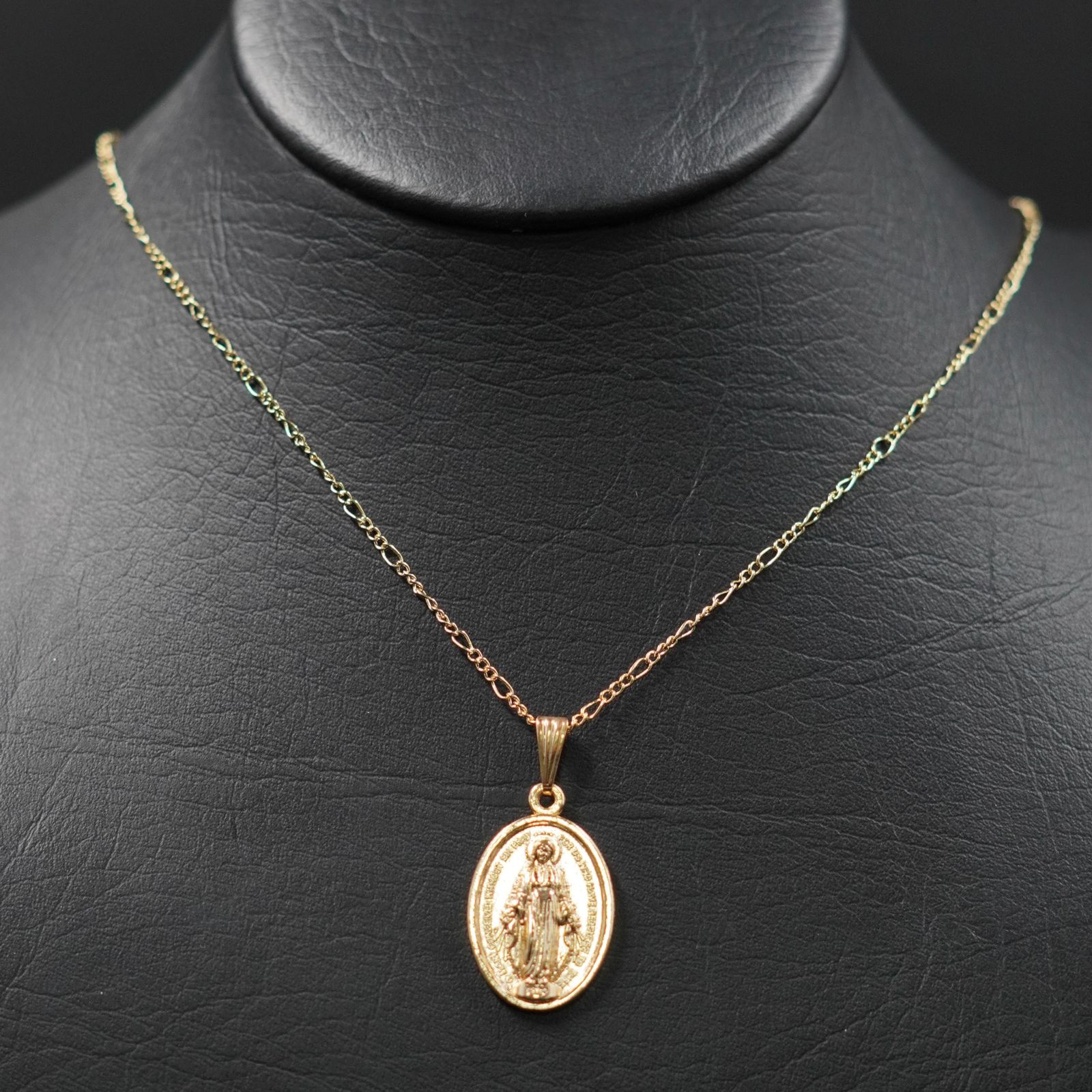 Miniatura 2 de Cadena-Dije Virgen Milagrosa Dorada Cart